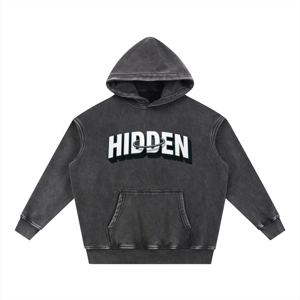 Snow Wash Fleece Hidden Hoodie