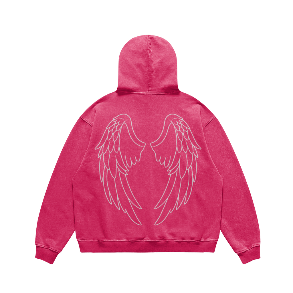 mens faded wash tomahawk hoodie