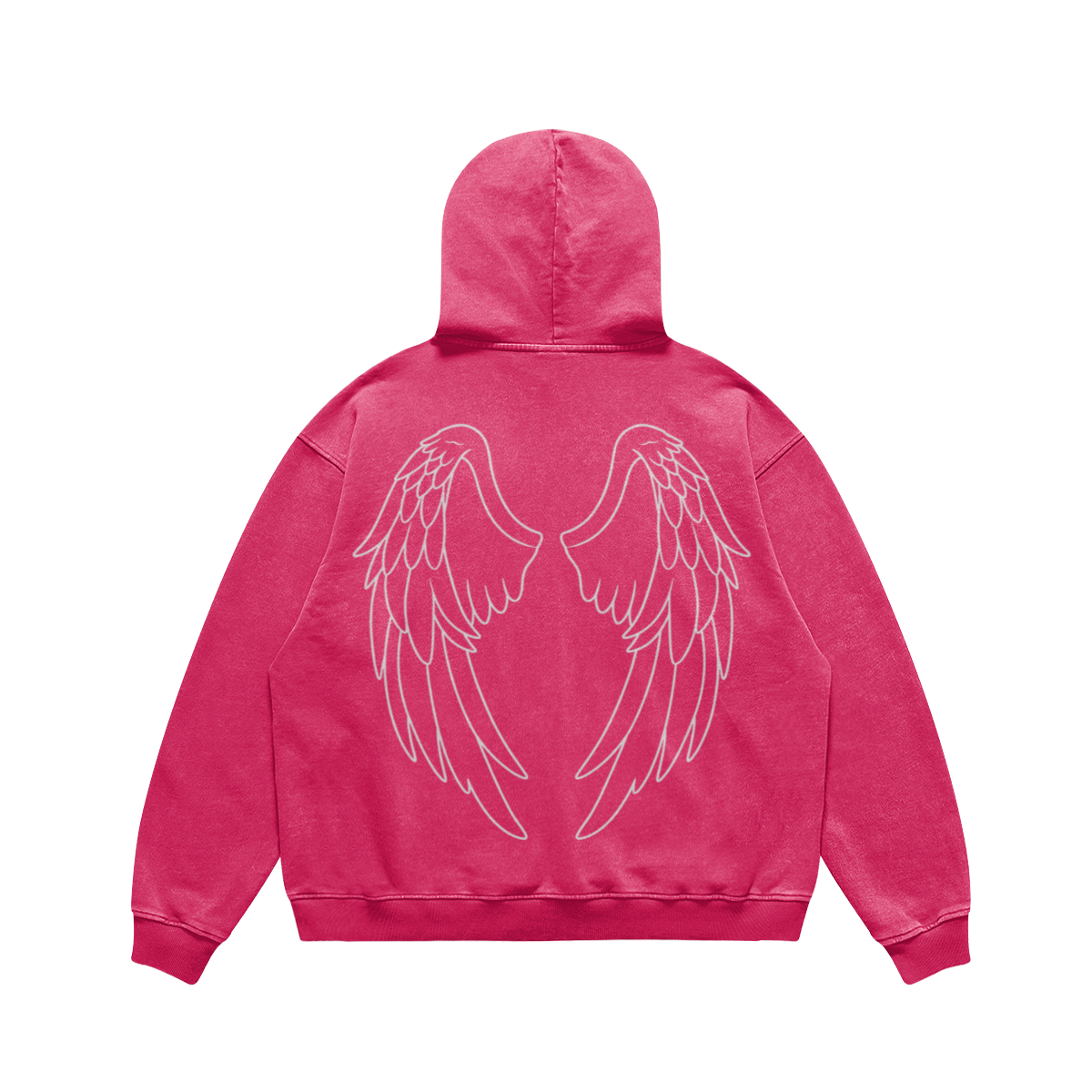 mens faded wash tomahawk hoodie