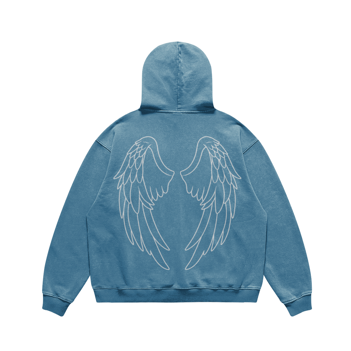 mens faded wash tomahawk hoodie