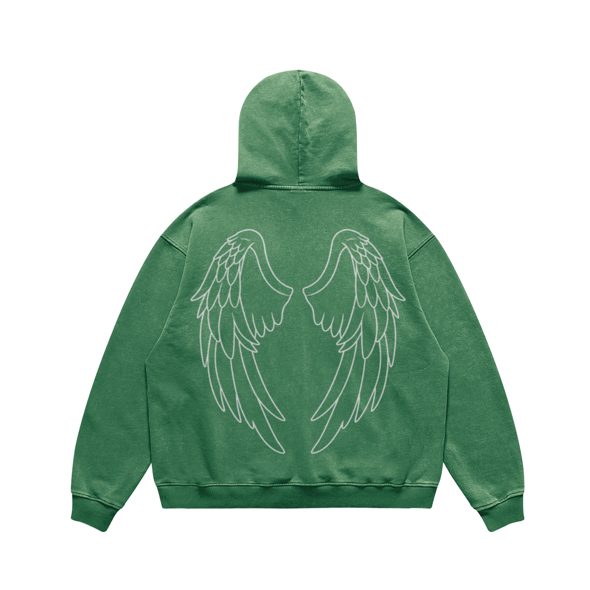 mens faded wash tomahawk hoodie