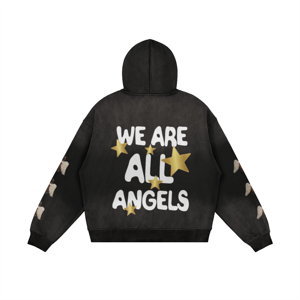 mens gold star hoodie
