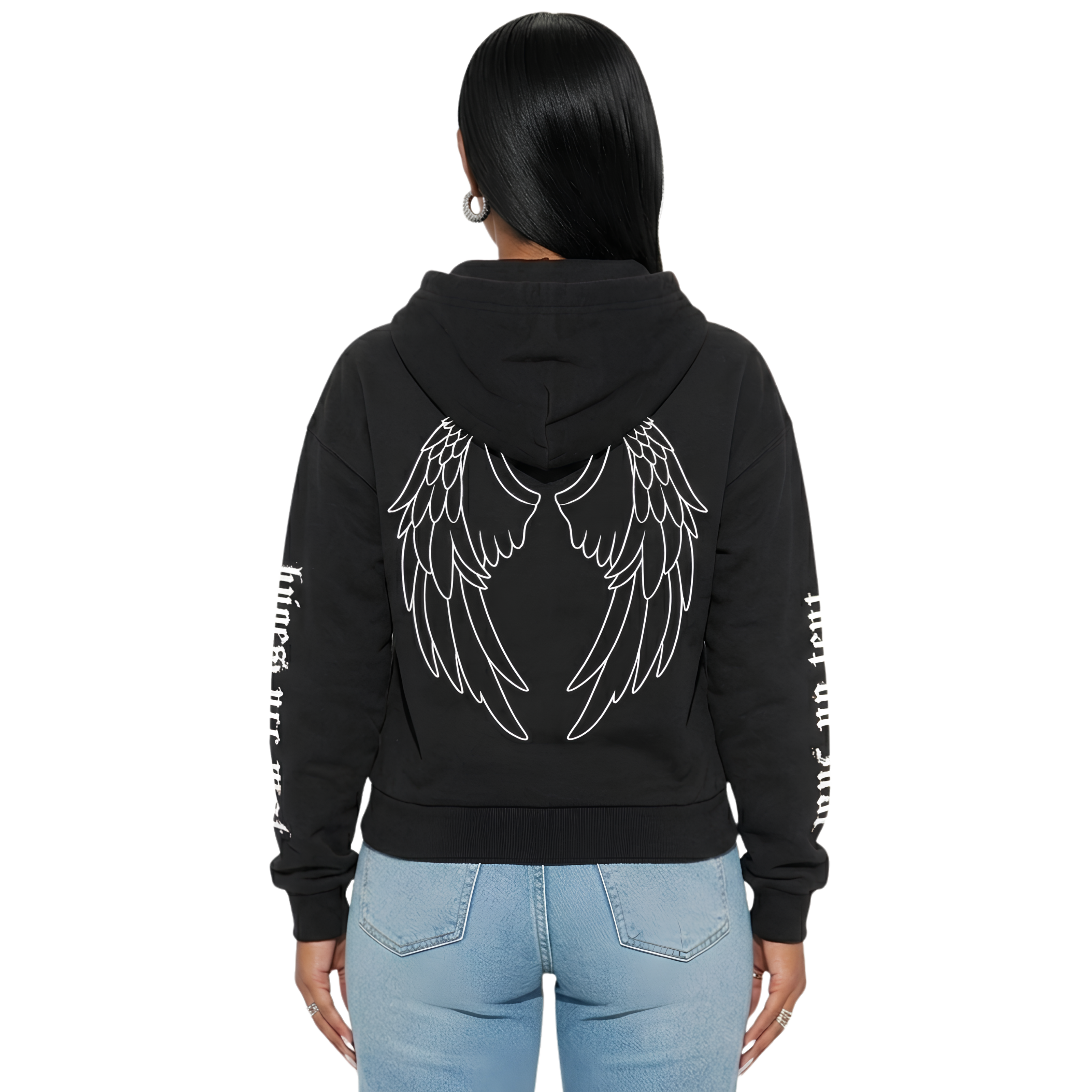 crown of thorns zip hoodie