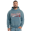 mens faded wash tomahawk hoodie