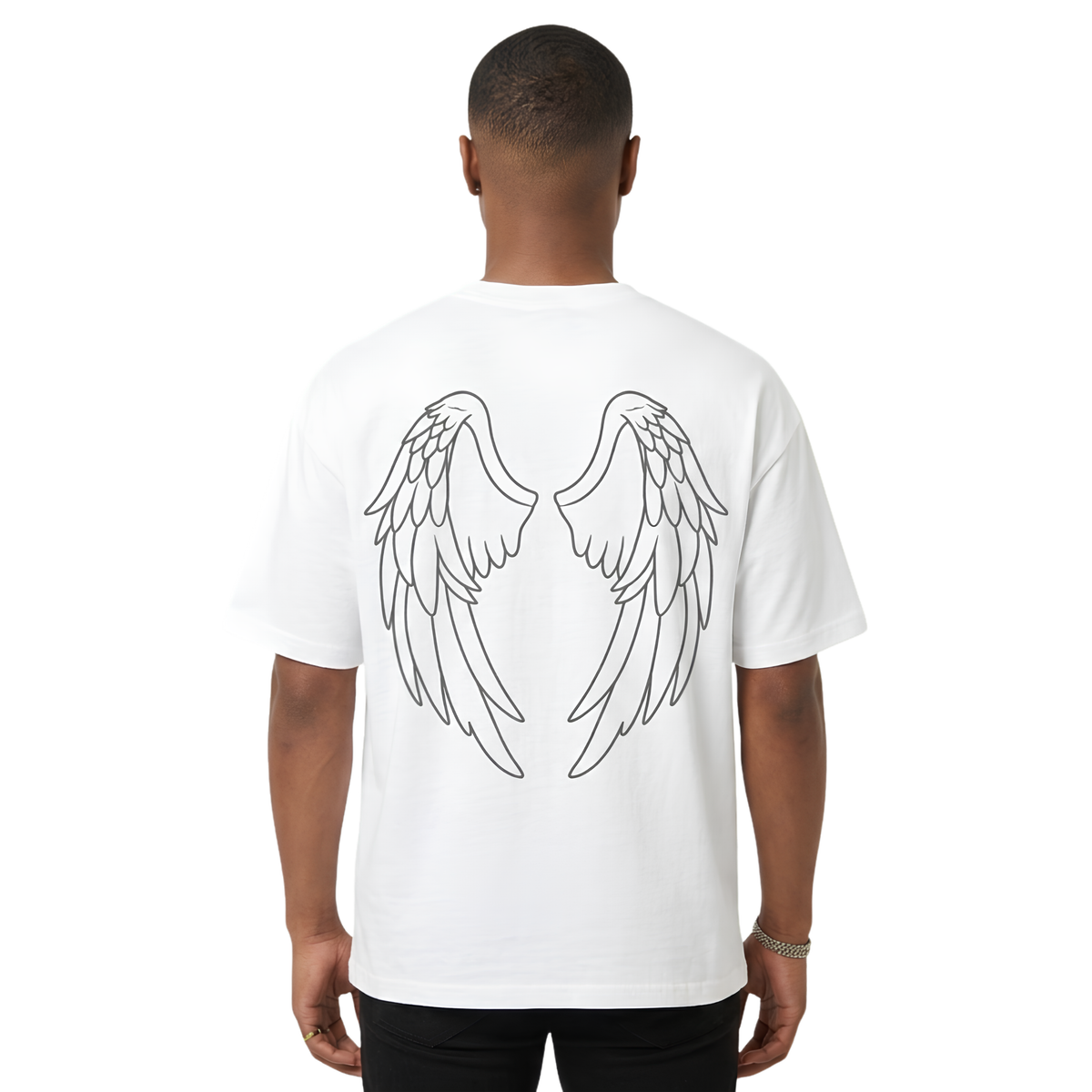 hidden angel box tee mens